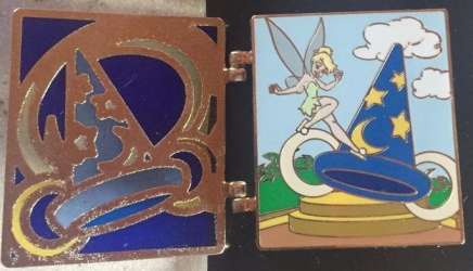 2010 Stained Glass Character Attractions Collection - Tinker Bell with The Sorcerer Hat - WDW
