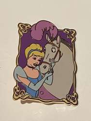 Framed Cinderella with her horse
