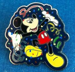 78414 - Walt Disney World 35th Anniversary - Celebrating 35 Magical Years Starter Lanyard Set - Mickey Jumping with Confetti ONLY - Walt Disney World alternate image