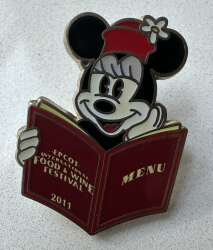 'EPCOT International Food &amp; Wine Festival 2011 - Minnie Holding Menu - WDW'