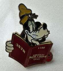'EPCOT International Food &amp; Wine Festival 2011 - Goofy Reading Menu - WDW'