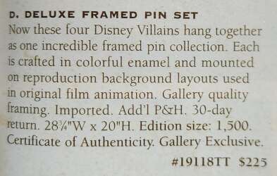 75978 - Disney Gallery - The Villains of Disney Deluxe Framed Set - Disney Store US alternate image