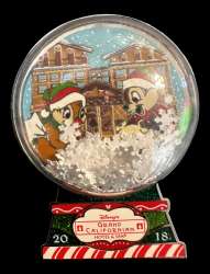 Grand Californian Snow Globe - Chip and Dale
