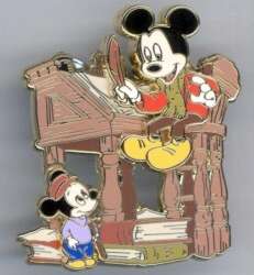 76148 - Mickey's Christmas Carol Framed Set - Mickey and Morty at Desk alternate image