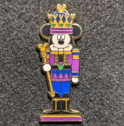 Purple Blue Gold Mickey in Crown