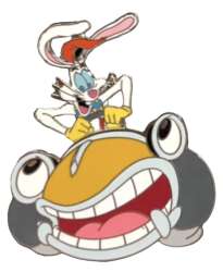 Rodger Rabbit Driving Benny the Cab