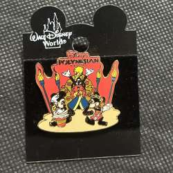 Disney&#039;s Polynesian Village Resort - Mickey Minnie and Goofy at a Luau with Torches - WDW