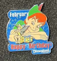 76481 - Birthday of the Month - Happy Birthday February - Peter Pan & Tinkerbell - Disneyland Resort alternate image