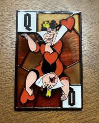 54346 - Hot Topic - Alice In Wonderland Stained Glass Cards Blind Box - Queen of Hearts - Loungefly alternate image