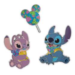 Stitch Attacks Snacks Series - Stitch And Angel With Lollipop Set - April - Full Set - MLT