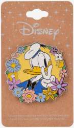 76942 - BoxLunch - Disney - Donald Duck Flashing Peace Sign on Flower Border - Disney Licensed alternate image