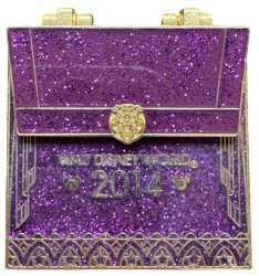 '2014 Imagination Gala Pin Event - Hinged Purple Glitter Invitation Envelope (You&#039;re Invited) - WDW'