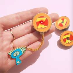 Fantasy Pin Series: Grape Soda Club - Galatic Heroes Flashing Chain Pin - FSY
