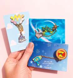 Fantasy Pin Series: Grape Soda Club - Neverland and Stars Chain Pin - FSY