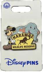 77212 - Disney's Animal Kingdom - Mickey and Elephant with Harambe Wildlife Reserve Sign - Walt Disney World alternate image