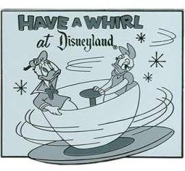 Have a Whirl at Disneyland - Donald and Daisy