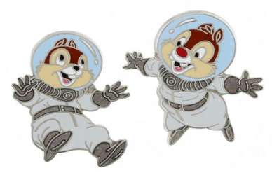 Chip and Dale - Chip and Dale Astronauts 2 Pin Set - MLT