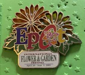 Stained Glass Flowers Pin ONLY