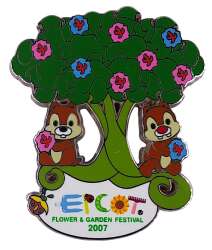 'EPCOT International Flower &amp; Garden Festival 2007 - Chip and Dale with Tree - WDW'
