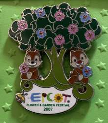 77388 - EPCOT International Flower & Garden Festival 2007 - Chip and Dale with Tree - Walt Disney World alternate image