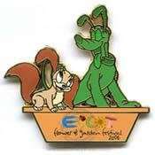 Fifi with Pluto topiary