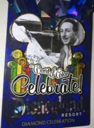 77502 - Disneyland Resort: Diamond Celebration (60th Anniversary) - World of Color Celebrate! - Walt Drawing Steamboat Willie - Disneyland Resort alternate image