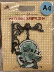 'Pin Trading Carnival 2024 - Pixar - Signposts - Rex - HKDL'