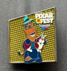 77681 - Pixar Fest 2024 - Joe Gardner & Mr. Mittens Puzzle Piece - Disneyland Resort alternate image