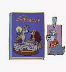 77792 - BoxLunch - Disney Classics Book and Bookmark - Lady and the Tramp - Disney Licensed alternate image