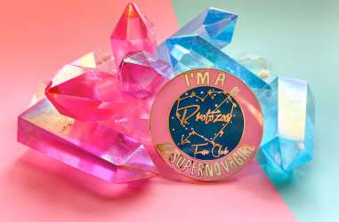 77940 - Fantasy Pin Series: TheLanternGirlShop - Zenon: Girl of the 21st Century - Zenon Protozoa Fan Club Badge - Fantasy Unlicensed alternate image