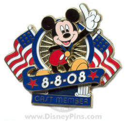 8/8/08 Cast Member - Mickey Mouse American Flags