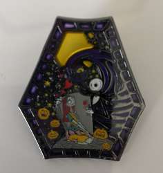 78294 - Nightmare Before Christmas 30th Anniversary - Jack & Sally Stained Glass - Loungefly alternate image