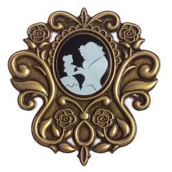 'Beauty and the Beast - Gold Frame Belle &amp; Beast Portrait - DLP'