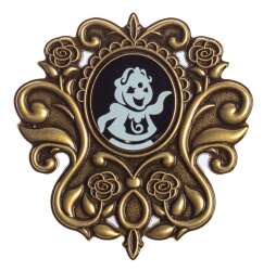 'Beauty and the Beast - Gold Frame Cogsworth Portrait - DLP'