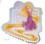 Rapunzel Dancing on Faceted Gem
