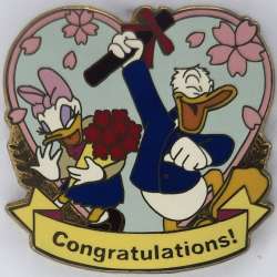 78477 - Cherry Blossom Graduation Set - Donald and Daisy (Congratulations!) - Disney Store Japan alternate image