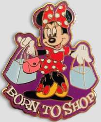 DTD Pin Celebration Countdown - Born to Shop - Minnie Mouse - WDW