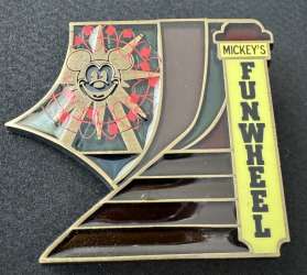 78620 - Annual Passholder Commemorative Collection - Stained glass Puzzle Piece - Mickey’s Funwheel - Disneyland Resort alternate image