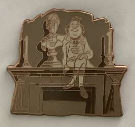 Ghost on Fireplace Mantle with Bust