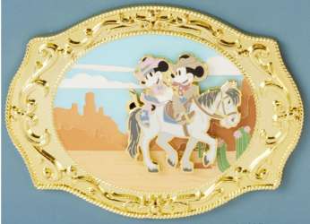 78952 - Loungefly - Collector Box - Western Mickey and Minnie Belt Buckle - Loungefly alternate image