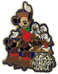 Mickey as King Pin and Nephews Around the Fire