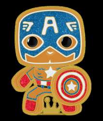69742 - Funko POP! - Marvel - Gingerbread 2023 - Captain America #37 - Disney Licensed alternate image