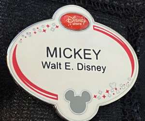 Disney Store Cast Lanyard Exclusive Name Tags - Mickey