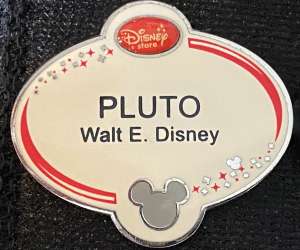 Disney Store Cast Lanyard Exclusive Name Tags - Pluto