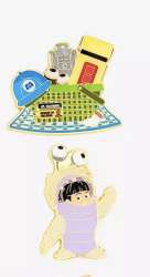 79661 - BoxLunch - Pixar Picnic Blind Box - Boo (Monsters Inc) Picnic 2-Pin Set - Loungefly alternate image