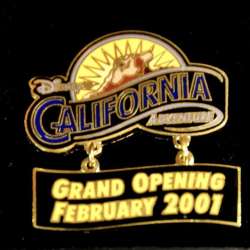 Click to view the Disney California Adventure “Grand Opening, February 2001” Dangle details