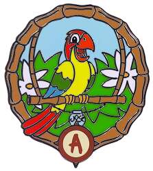 Adventureland Bamboo Frames Mystery Collection - Orange Bird with