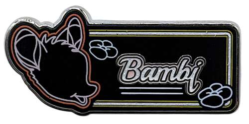 'Hong Kong Disneyland Neon Name Sign Game Pin - Bambi - HKDL'