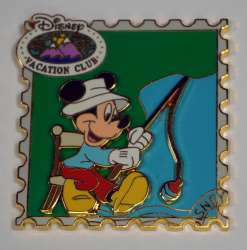 80275 - Disney Vacation Club Postage Stamps 2007 - Fishing Mickey - Disney Vacation Club alternate image