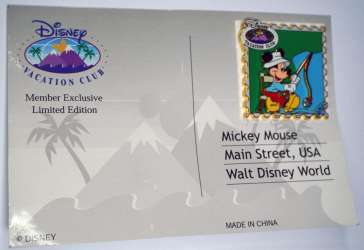 80275 - Disney Vacation Club Postage Stamps 2007 - Fishing Mickey - Disney Vacation Club alternate image